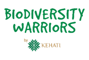 Logo of Biodiversity Warriors; links to website
